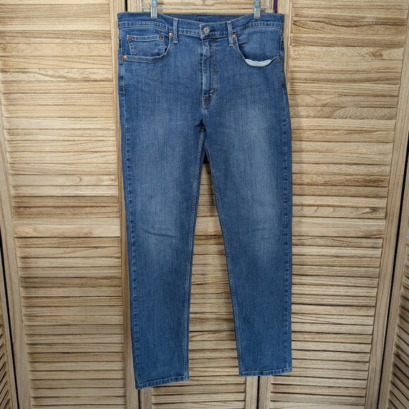 Levi's 502 Classic Blue Denim Jeans Size 36x34 - Picture 1 of 15